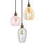 Lampe suspendue avec verre de couleur différente et détail convexe - Verona