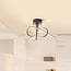 Plafonnier design Fallon à LED intégrée, variateur à 3 niveaux