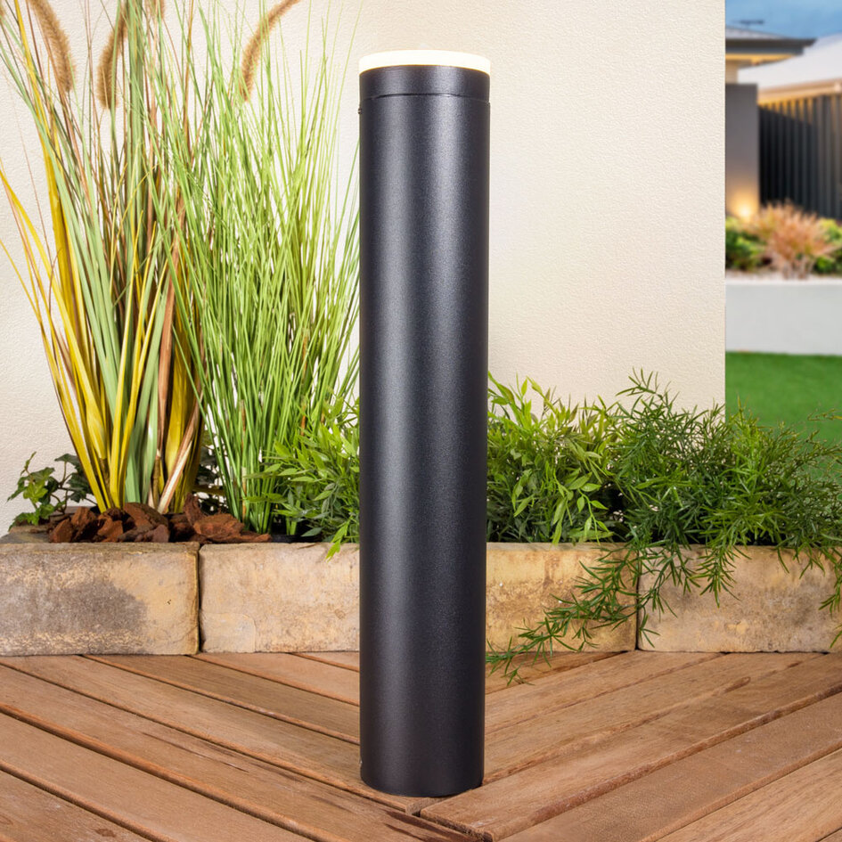 Lumière extérieure moderne noire Felix 50 cm