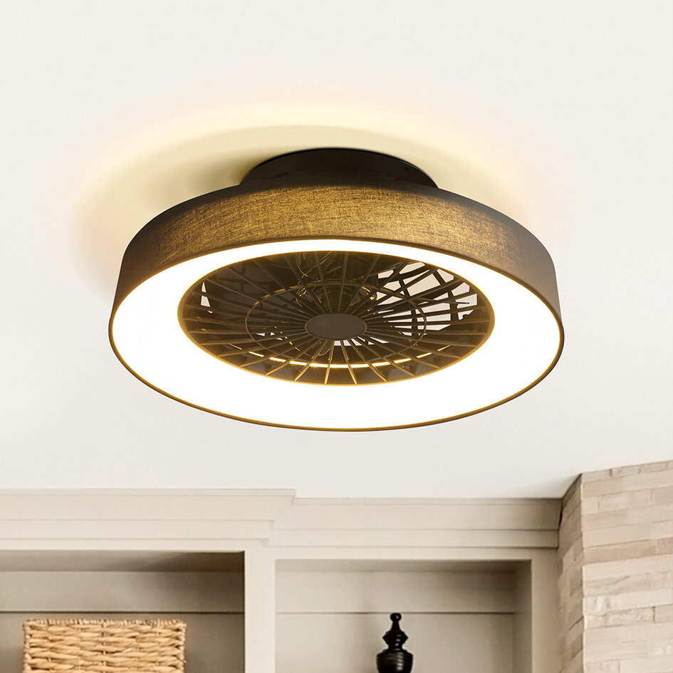 Ventilateur de plafond Mayra avec température de couleur réglable et effet stéréo
