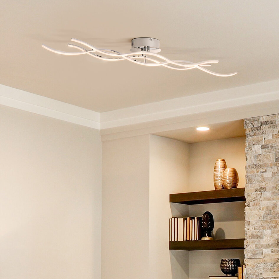 Plafonnier moderne incl. LED 3 niveaux variable - Emma