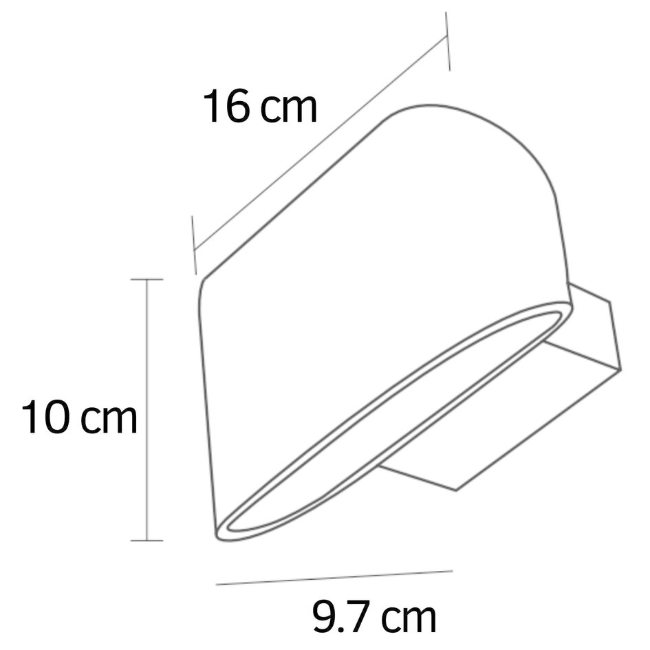 Moderne wandlamp Hamburg - zwart