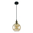 Suspension 1 lumière avec Verre rose - variante 4