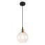 Suspension 1 lumière avec Verre rose - variante 4