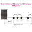 Guirlande solaire de 50 mètres avec 50 ou 60 ampoules à double filament et panneau de 30W