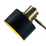 Lampe de table inclinable noire avec détails dorés - Rhys