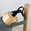Lampe de table avec abat-jour inclinable et détails en bois - Cally