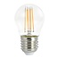 Ampoule filament LED E27 3 niveaux 4,5 watts, verre transparent, 45 mm