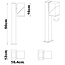 Lampadaire Elpida avec spot inclinable - anthracite