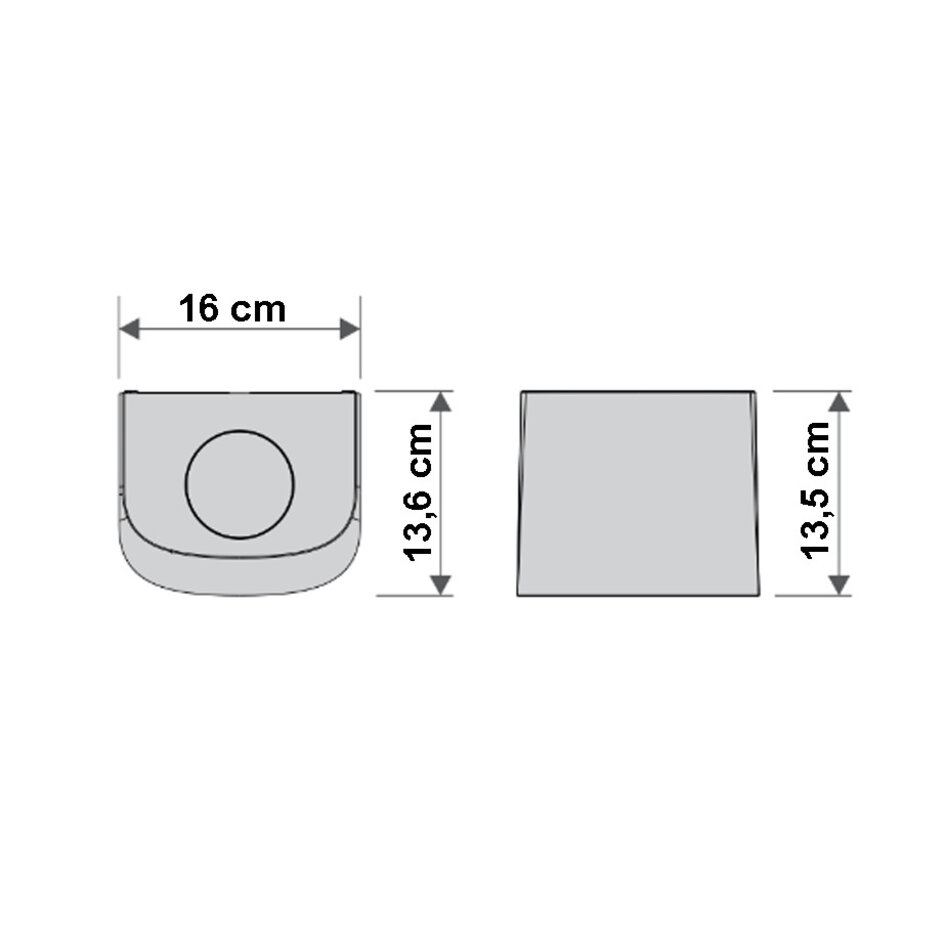 Applique murale à intensité variable avec prises extérieures - Ares