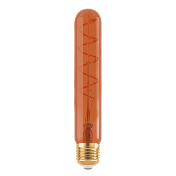 Ampoule tube LED E27 dimmable, spirale cuivrée 4 watts (1600K)