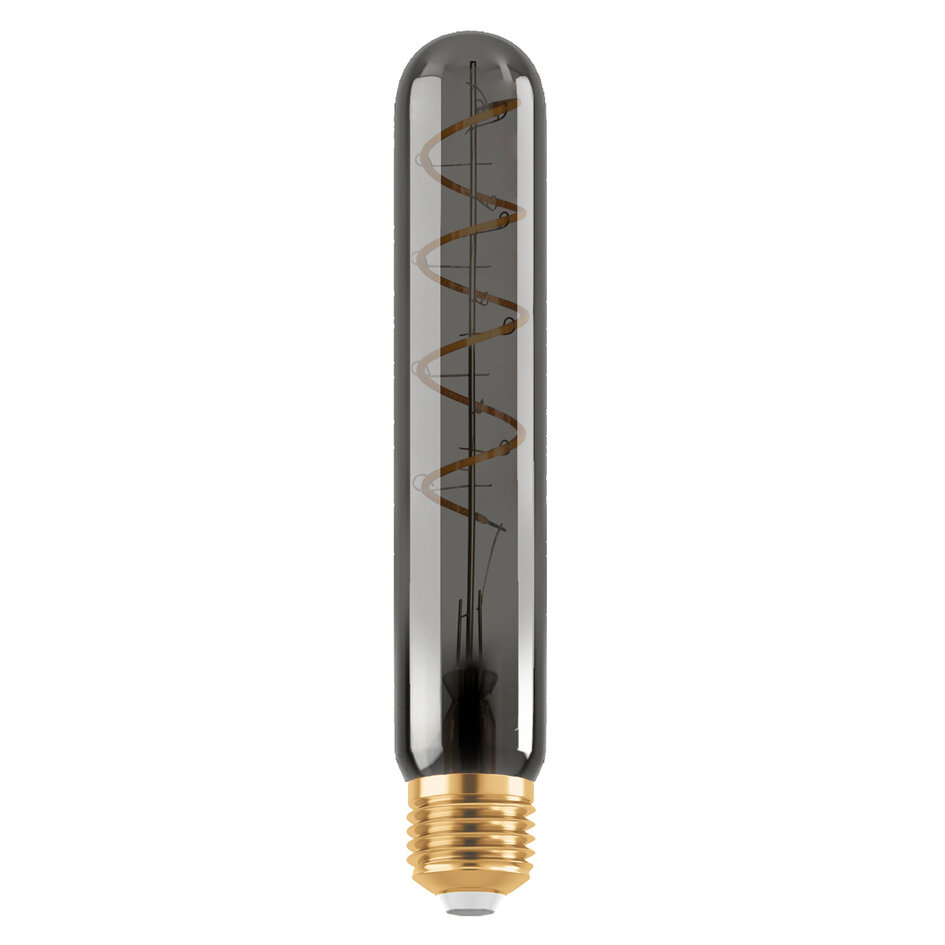 Ampoule tube LED E27 dimmable, spirale fumée 4 watts (1700K)