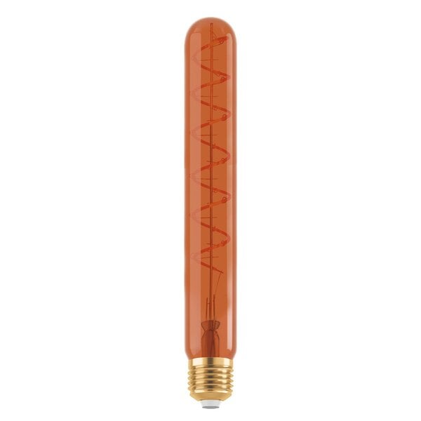 Ampoule tube LED E27 dimmable, spirale cuivrée, 30 cm