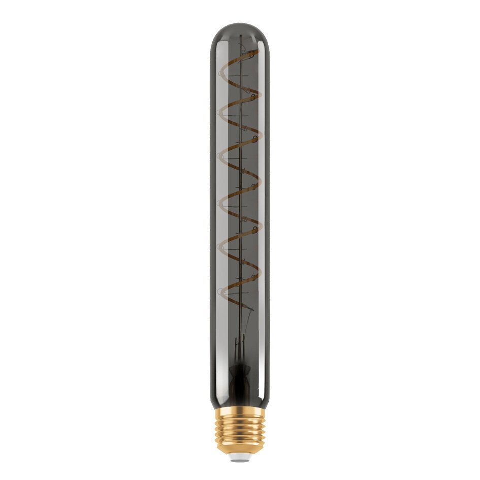Ampoule tube LED E27 dimmable, spirale fumée, 30 cm