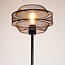 Lampadaire noir avec abat-jour ajouré - Julian
