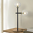 Lampe de table à 2 lumières Chase - verre transparent