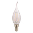 Ampoule flamme filament LED E14 dimmable, verre transparent 1,8 watt