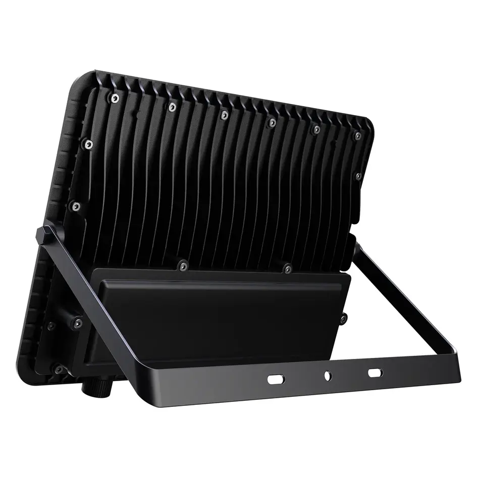 Applique solaire extérieure noire Rafail avec capteur - 200W