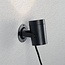 Applique d'extérieur inclinable noire