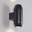 Applique ovale contemporaine noire