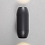 Applique ovale contemporaine noire