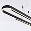 Suspension design Lilia à intensité variable - noir et placage bois