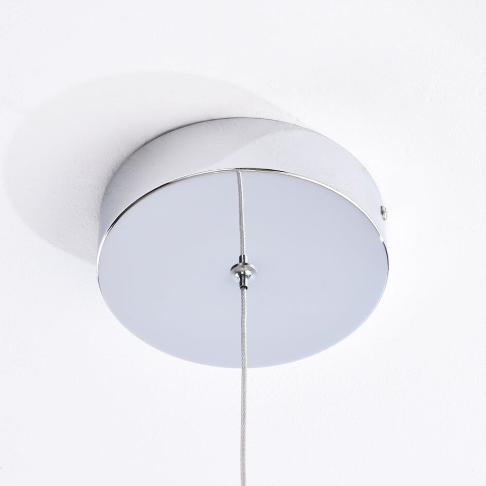 Suspension Yinthe à intensité variable - chrome avec LED intégrée