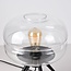 Lampe à poser Joah en verre transparent soufflé à la main