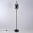 Lampadaire 3 étages gradable et verre fumé - Noelle