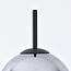 Lampadaire 3 étages gradable et verre fumé - Noelle