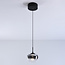 Suspension Florine en verre fumé avec dégradé et LED dimmables 3 niveaux