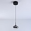 Suspension Florine en verre fumé avec dégradé et LED dimmables 3 niveaux
