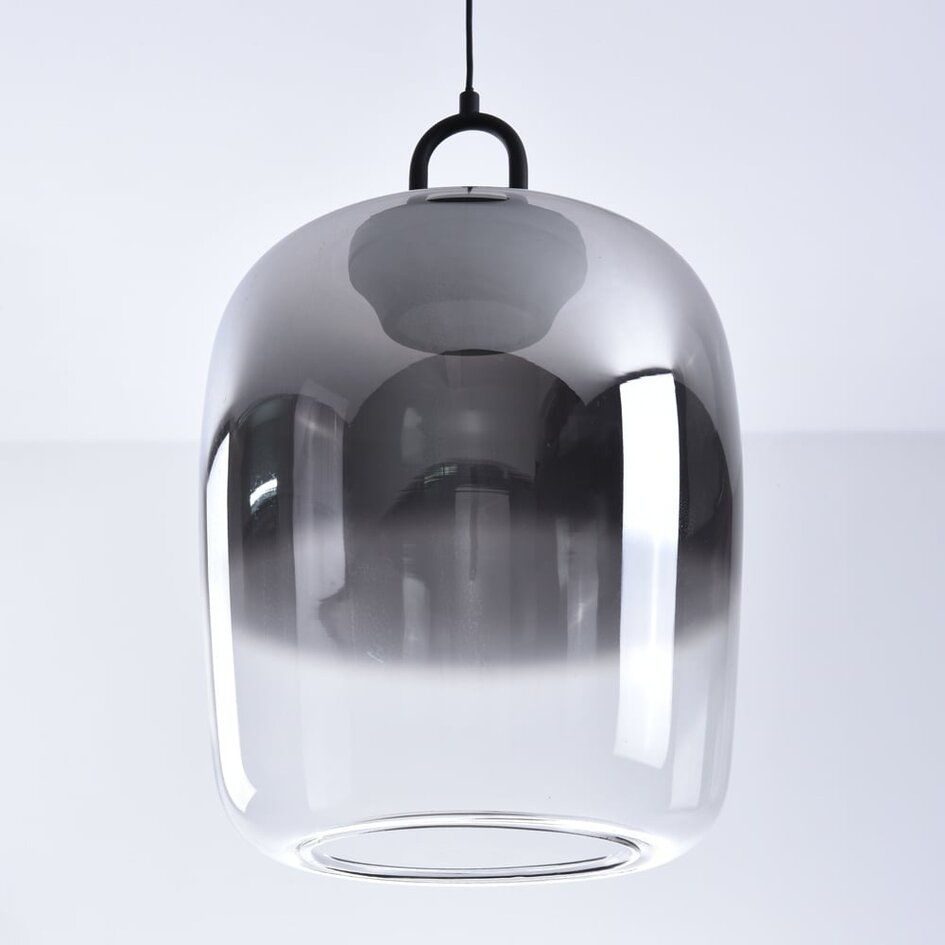 Suspension Melody en verre fumé à dégradé de couleur et LED dimmables à 3 niveaux