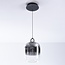 Suspension en verre fumé avec dégradé et LED dimmables sur 3 niveaux - Melody