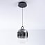 Suspension Melody en verre fumé à dégradé de couleur et LED dimmables à 3 niveaux