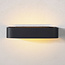 Applique murale contemporaine noire et dimmable - Aria