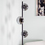 Lampadaire en verre gris fumé, 3 lumières - Musta