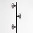 Lampadaire en verre gris fumé, 3 lumières - Musta