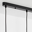 Lampe suspendue moderne noire, 3 lumières - Pilka
