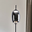 Lampadaire 3 étages gradable et verre fumé - Noelle