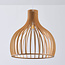 Lampe suspendue style rurale avec bois naturel - Hanoï