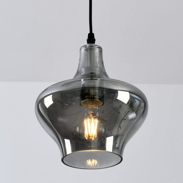 Suspension Trinidad 1 lumière avec verre fumé - variante 3
