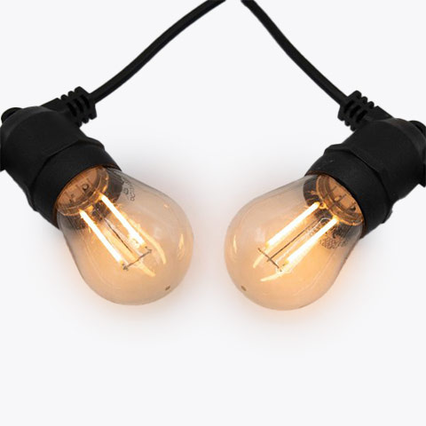 Guirlande lumineuse solaire pour l'exterieur (LED ampoules) - LumenXL