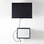 Applique solaire extérieure noire Rafail avec capteur - 200W