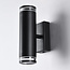 Applique murale industrielle Yara - noir mat