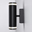 Applique murale industrielle Yara - noir mat