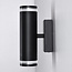 Applique murale industrielle Yara - noir mat