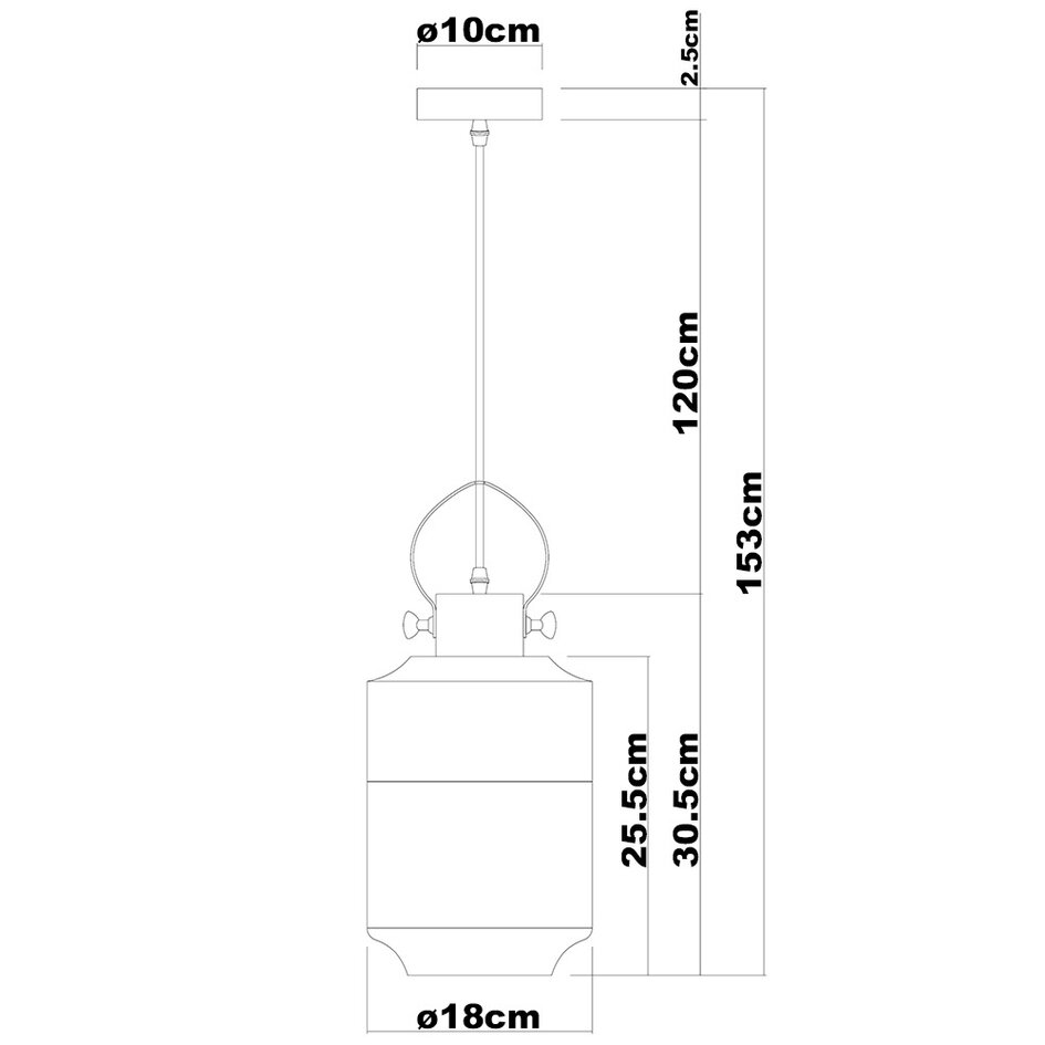 1-lichts hanglamp Laure - variant 1