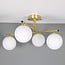 Plafonnier élégant, 4 lumières or - Nymo