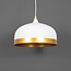 Lampe suspendue industrielle avec détails dorés - Zelta
